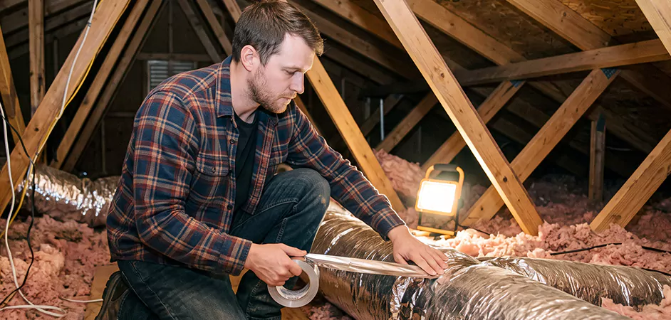 Attic Duct Sealing and Insulation in East Orange